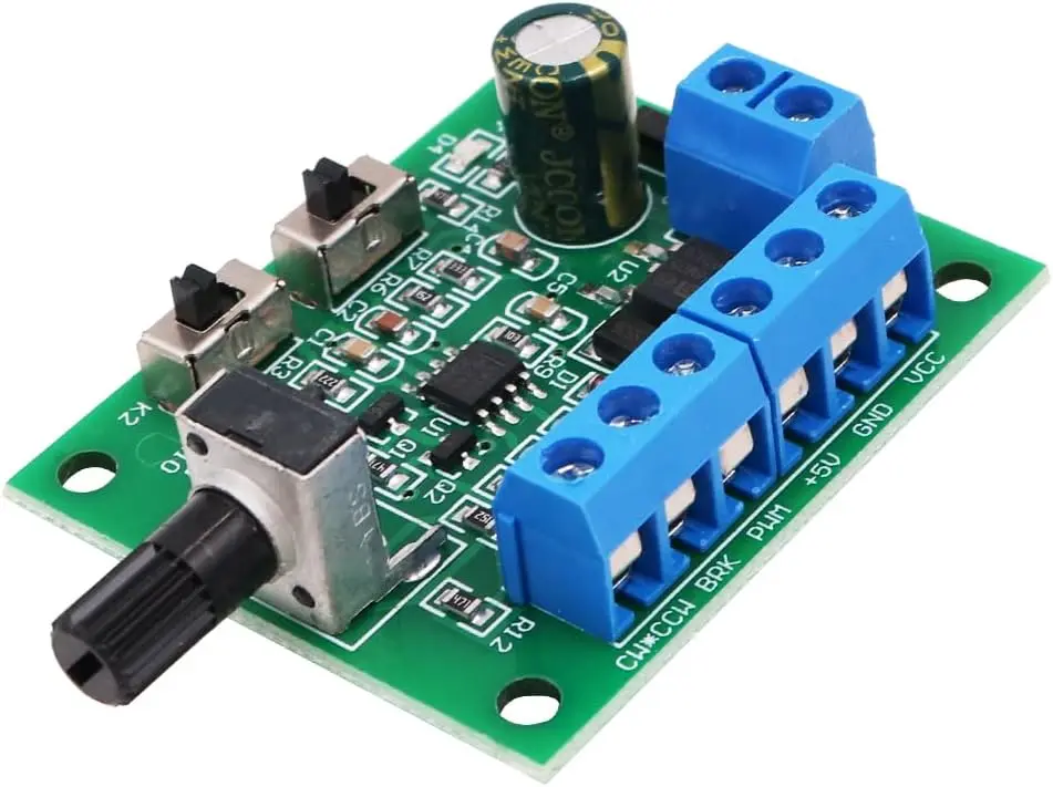 Lot de 2 régulateurs de vitesse PWM - Moteur CC sans balais - Carte de contrôle - Module de gouverneur - Moniteur PWM - DC8-24 V