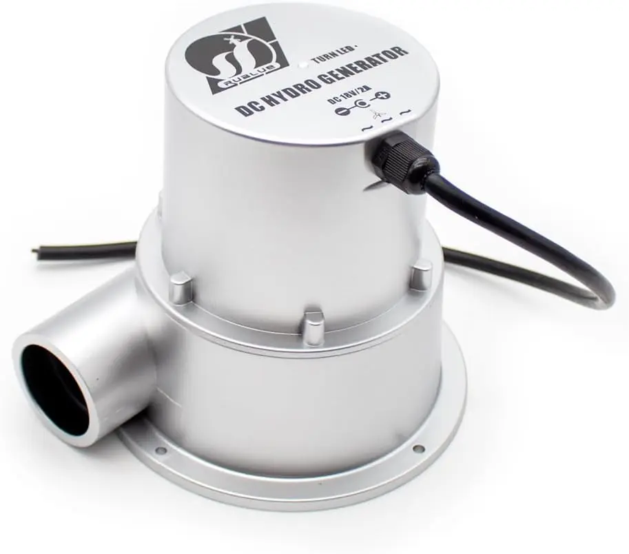 Mini Hydroelectric Generator, Water Flow Turbine Type Outdoor Small DIY Hydro Generator System with DC Brushless Motor 18V /50W (50, watts) 