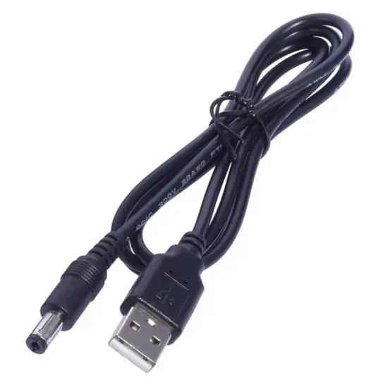 USB power cable 5-12V 2.1-5.5mm