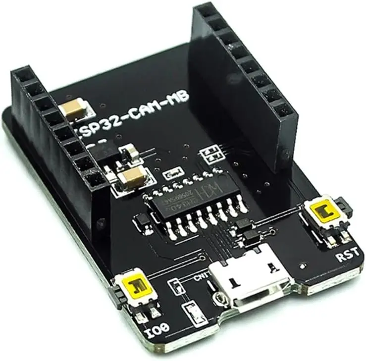ESP32-CAM Development Shield Board – Ideal for IoT Projects, with ESP32-CAM Base Board