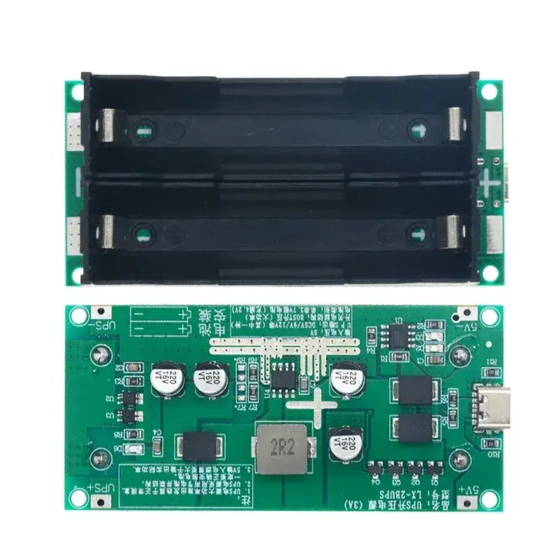 15W 5V 3A, High-Power UPS Battery Boost Charging Module, Lithium 18650 Battery Charger Board