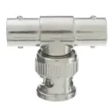 BNC T-Connector, Male to Dual Female