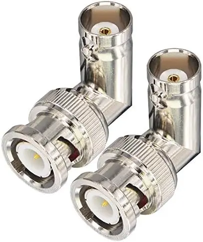 Adaptateur BNC Mâle vers BNC Femelle coudé
