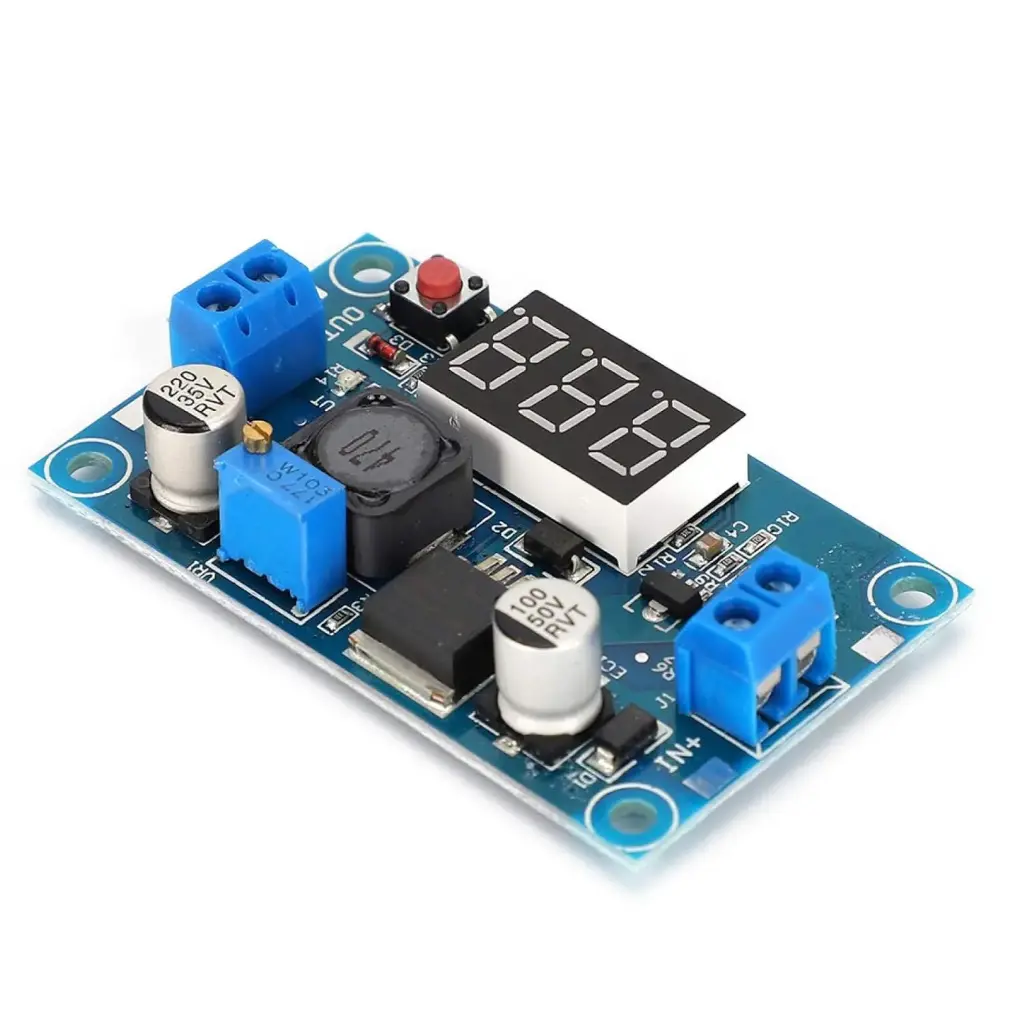 LM2596,  4~40V, Convertisseur DC-DC Buck, module régulateur abaisseur de tension réglable avec affichage voltmètre LED