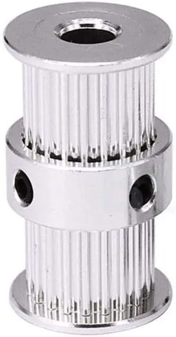 GT2 20T Double Layer Timing Pulley 4, 5, 6, 8mm Bore 10mm 9mm Belt Width For 3D Printer DIY 