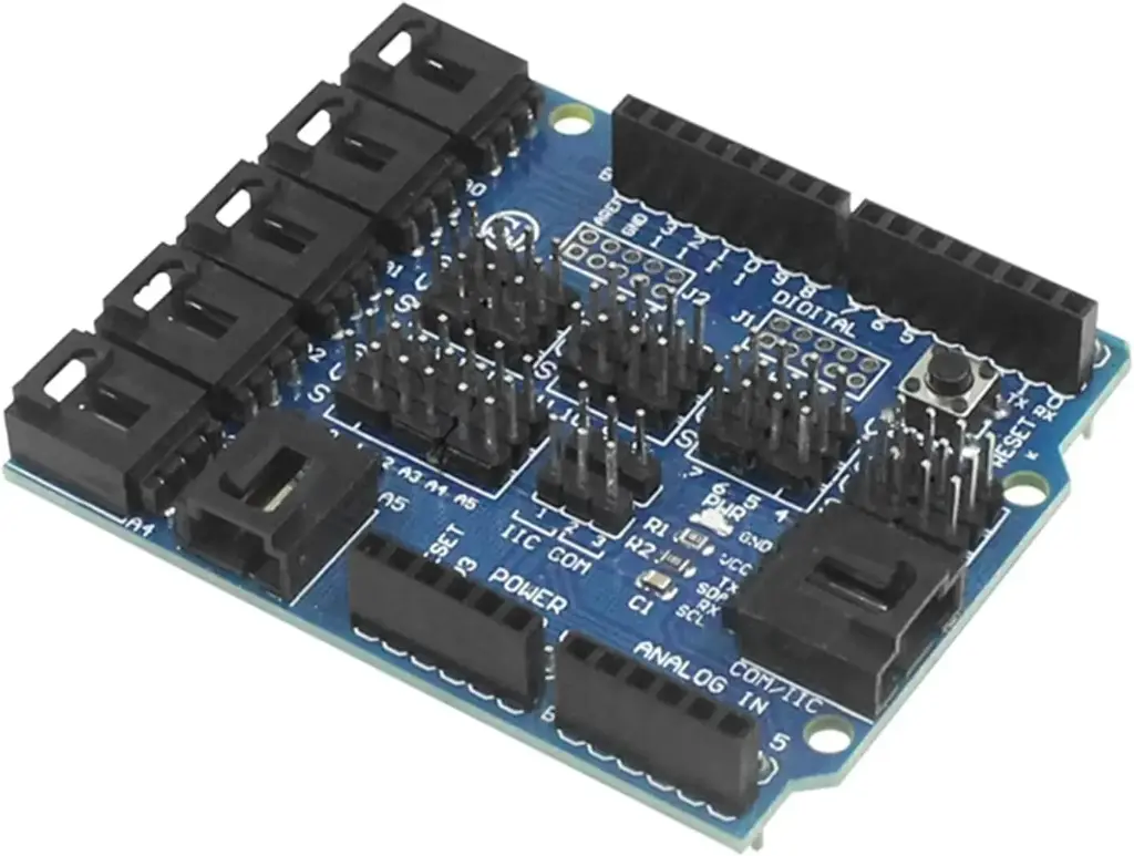 Shield d'extension de capteurs V4.0 – Carte de développement pour modules numériques et analogiques – Interface d'extension pour électronique