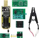 SOIC8 SOP8 Programming Module Kit with EEPROM Flash BIOS USB Test Clip + 1.8V Adapter + Soic8 Programming Module