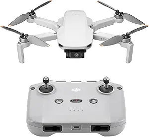 DJI Mini 2 – Drone quadricoptère ultraléger et pliable avec nacelle 3 axes, caméra 4K, photos 12 MP, 31 minutes de vol, transmission vidéo HD OcuSync 2.0,