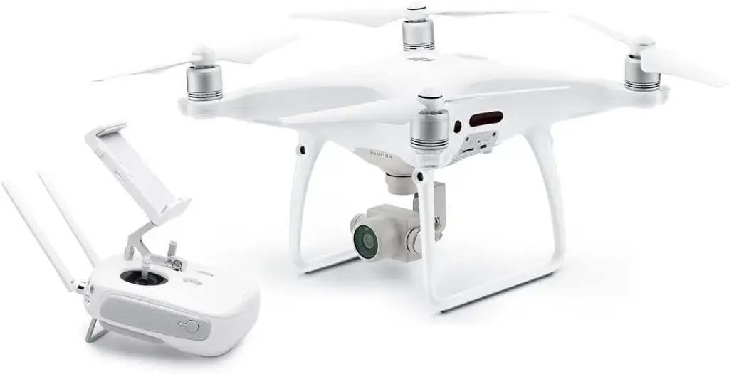 DJI Phantom 4 Pro (EU Version) - Quadcopter Drone with Camera - 30-Min Flight Offer - 4K Camera - HD Photos & Videos - Stylish Design - 5 Optical Sensors - Remote Control with Mobile Stand