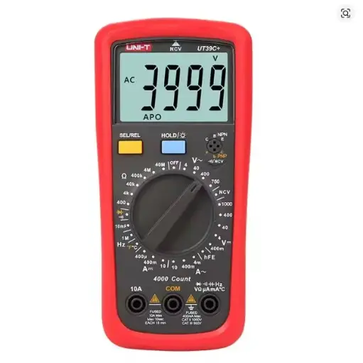 [T1001] UNI-T UT39A+ Digital Multimeter Auto Range With LCD Backlight Data Hold Multimetro tester (UT39A+)