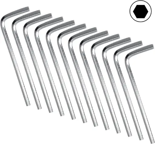  2mm 2.5mm Allen Wrench L-Shaped Hex Key, Hex Spanner Wrench Set, Hex Key Replacement Hexagon Head Repairing Tool