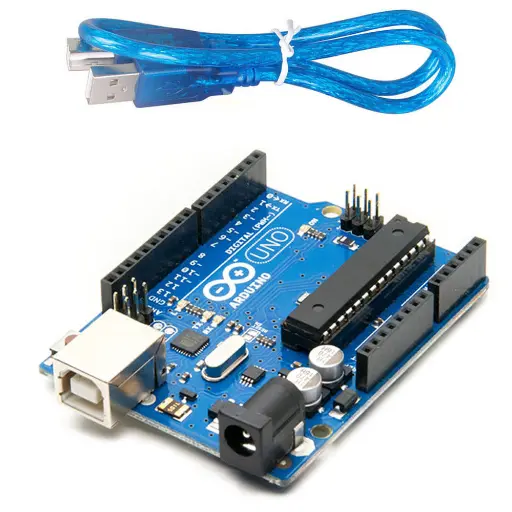 Puce IC amovible Arduino UNO R3 avec câble USB