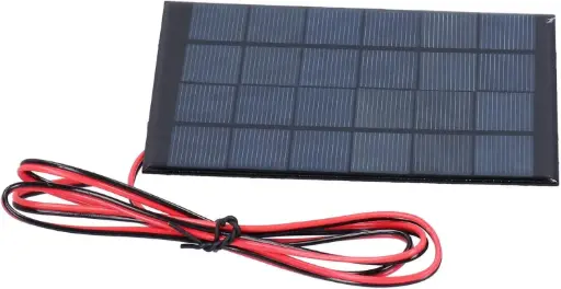 DC 6V 2W Solar Panel Cell Power Module Polycrystalline Silicon Solar Panel 100cm Cable DIY Solar Lawn Lights Flashlight Toys
