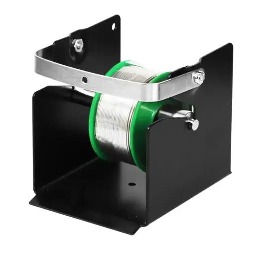 Industrial wire holders, all-metal black