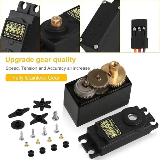 MG995 Servo Moteur  à couple élevé Metal Gear 360