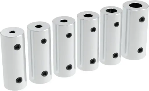 D10L26mm 2mm/2.3mm/3mm/3.17mm/4mm/5mm/6mm Motor Shaft Aluminum Alloy Coupling Rc Car Boat Metal Drive Shaft Connector Coupler