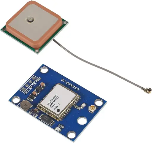 GY-NEO7MV2 NEO-7M – Module GPS de commande de vol (3 V – 5 V) avec antenne céramique haute performance, compatible Arduino, EEPROM et APM 2.5