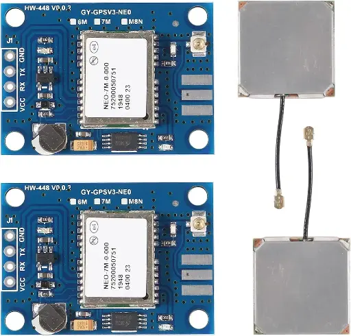 GY-NEO7MV2 NEO-7M – Module GPS de commande de vol (3 V – 5 V) avec antenne céramique haute performance, compatible Arduino, EEPROM et APM 2.5