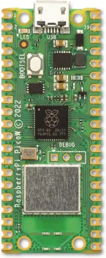 Raspberry Pi Pico W RP2040 Microcontroller Board Mini Board Kit Based on Raspberry Pi RP2040 Dual-Core Processor, Built-in WiFi, Support C/C++/Python