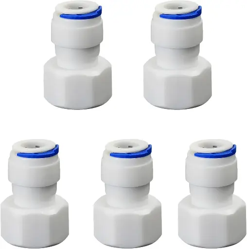 Raccord rapide Push-Fit – Filetage femelle 1/2" vers Tube 1/4" et vers Tube 3/8"