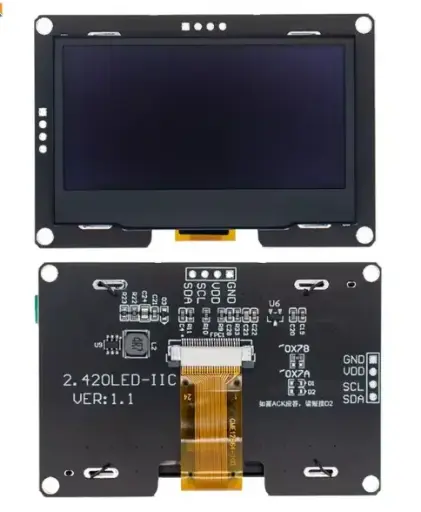 Module d'affichage OLED 2,42 pouces 128x64 LCD HD 