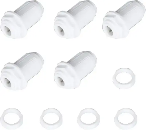 1/4", 3/8" RO Water Tube Fitting,Bulkhead Connector,Quick Connect Bulkhead Connector,for RO Water system,Water filters,Water purifiers Fittings