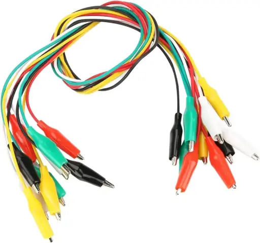 Two-ended crocodile clip cable