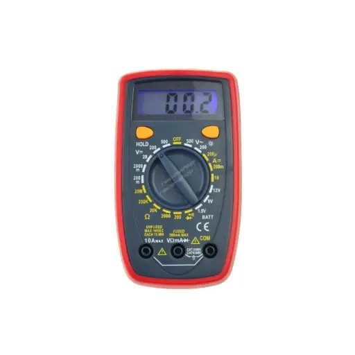 DT33 Mini Digital Multimeter Voltmeter Portable Universal Meter,Continuity Test,DC Voltage Measurement, 130 x 73.5 x 35mm