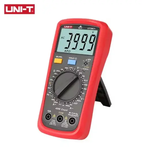 UNI-T UT39C+ Multimètre numérique testeur de plage automatique, AC DC V/A Ohm /Temp /Frequency/HFE/NCV test