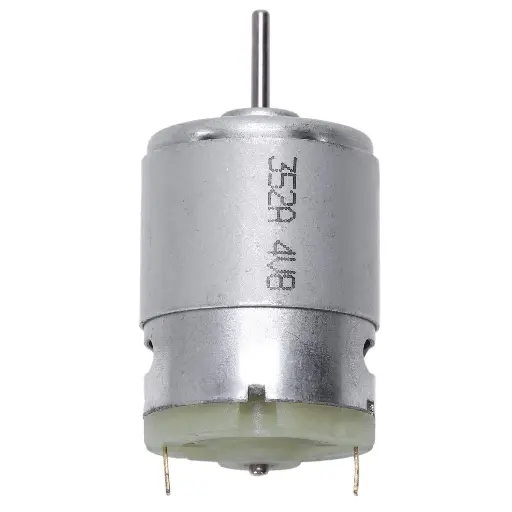 RS380 DC Motor 1.5–18V Up to 30,000 RPM 38 x 28 mm for RC Models, Toys, and DIY Projects (Silver)