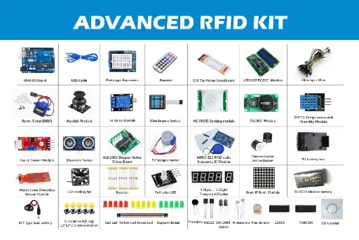 Kit de démarrage avancé R3 le plus complet avec tutoriel, compatible avec Arduino IDE (plus de 200 composants)