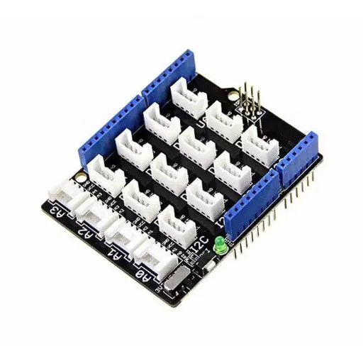 Grove Base Shield V2.0 for Arduino IO Expansion Board UNO R3/R4 Sensor IO Development Demo Module IIC I2C UART Grove Interface
