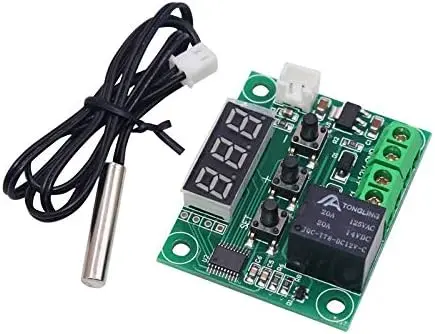  Carte de contrôleur de température numérique 12V DC, micro thermostat numérique 0–110°C, module de commutateur de contrôleur