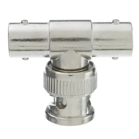 BNC T-Connector, Male to Dual Female
