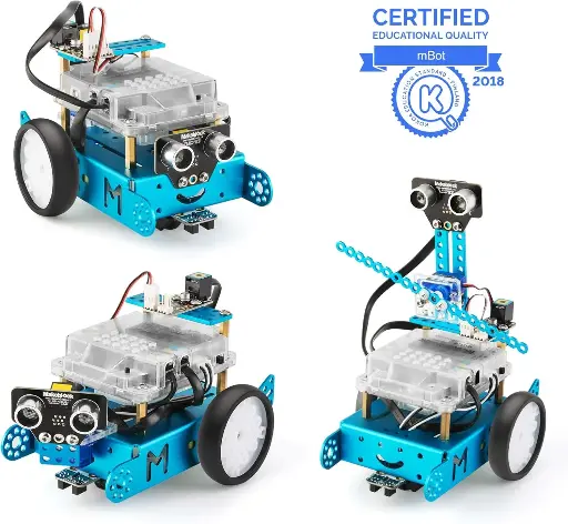 Makeblock mBot Robot Complementary Pack, Servo Pack, Robotic 3-in-1 Complementary Pack, 3 Cats 3 Shapes, Dancing Cat, Head Shaking Cat, Light Emitting Cat 