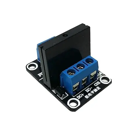 1CH 5V SSR 250V/2A Relay Module Solid State High Level SSR DC Control with Resistive Fuse