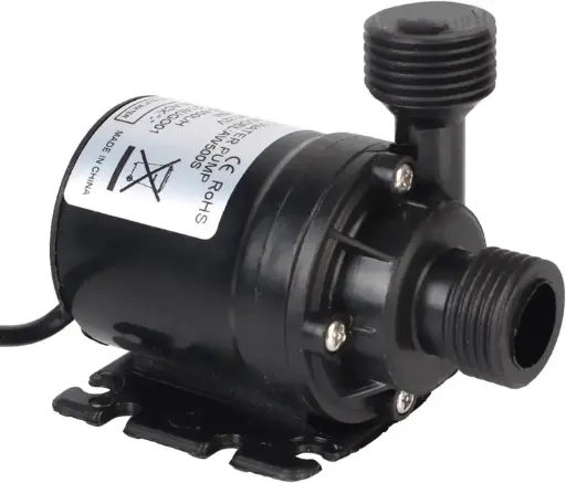  DC 24 V Submersible 800 L/H Pompe à eau sans balais haut débit 9 500 tr/min IP68 étanche puissant moteur silencieux pour étang aquarium système hydroponique noir