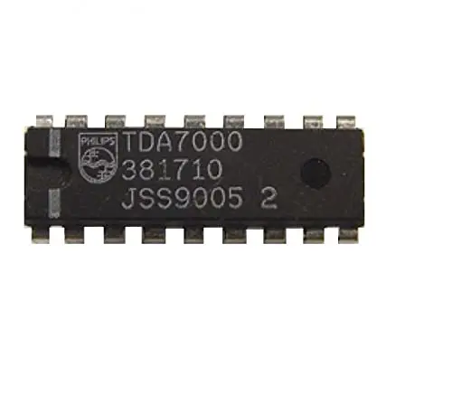 TDA7000 CI | Circuit intégré récepteur radio FM, format DIP-18 IC