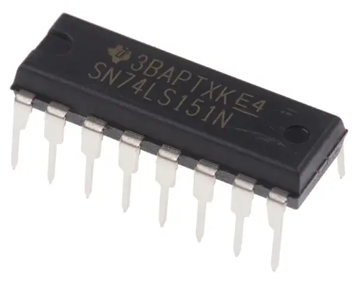 SN74LS151N Multiplexer, 1 CMOS Single 8:1, Multiplexer, 16-Pin PDIP