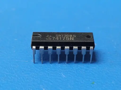 SN74179N | Registre à décalage 4 bits à accès parallèle SN74175N | Quadruple bascule D, série TTL / H / L, boîtier PDIP-16 IC