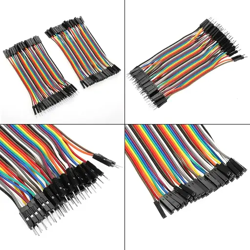 40Pin 10cm Câbles Dupont Breadboard, Mâle vers Femelle, Mâle vers Mâle, Femelle vers Femelle, Fils de Raccordement Ruban coloré cable electrique  Jumper