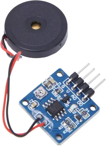 Piezoelectric vibration sensor module with high sensitivity